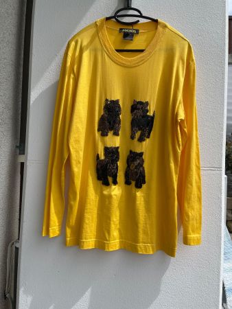 Escada VintageShirt, gelb, Grösse M, neuwertig und speziell!