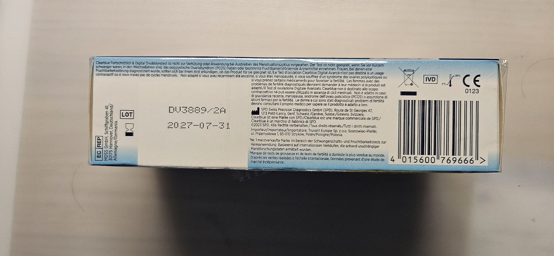 Attrezzature mediche: Clearblue Ovulationstest, 10 Stk, NEU & ungeöffnet – Nuovo e nell'imballaggio originale da St. Margrethen SG venduto da Fischer35 1