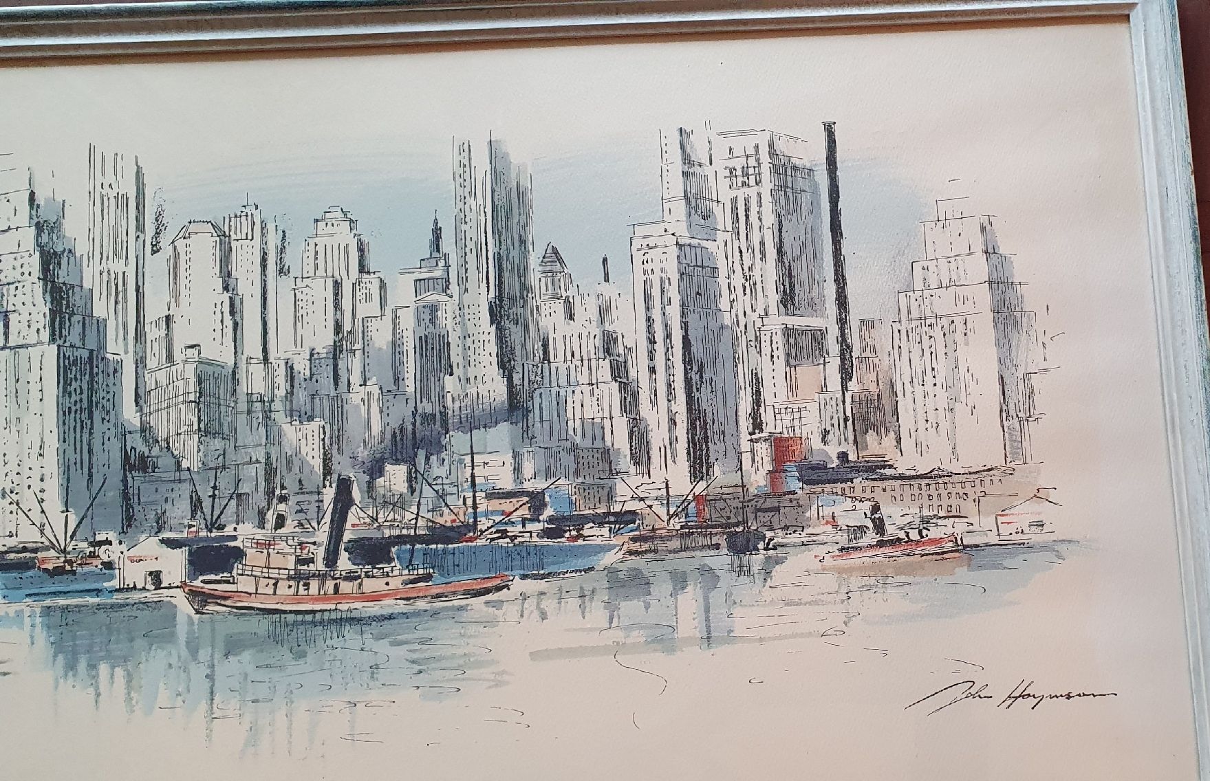 Grafica & Litografie: Bild -  "New York Skyline" Lithographie – Usato da Kreuzlingen venduto da Rschweiz1 3
