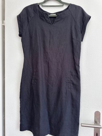 Leinenkleid Maddison blau -  Grösse 38 gebraucht