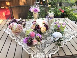 Tischdeko Blumendeko Bohodeko Gestecke Vintagedeko Hochzeit