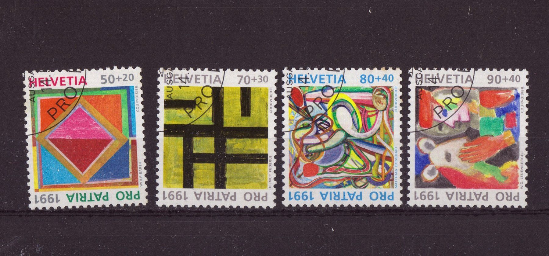 Tutti i francobolli: 1991 Serie Pro Patria Ersttagsstempel – Usato da Eggersriet venduto da stamp303