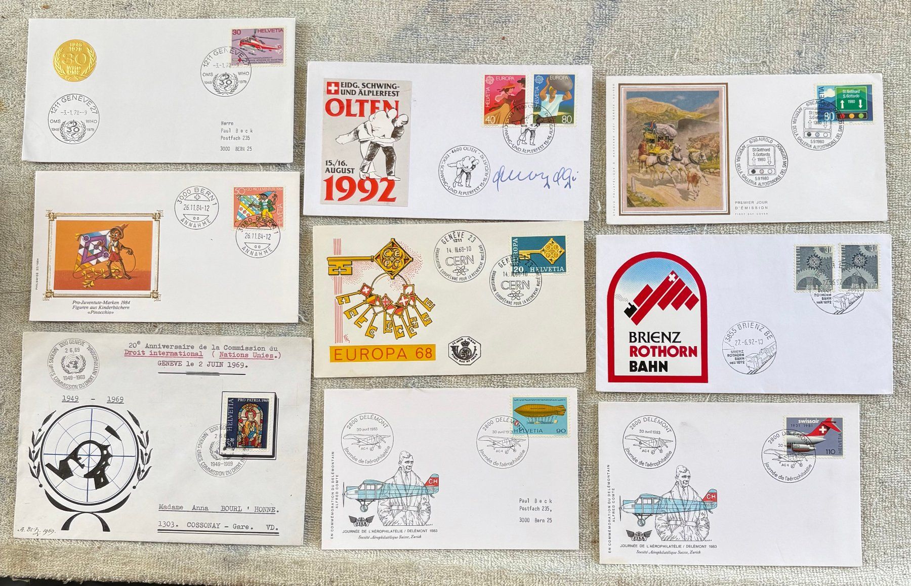 Tutti i francobolli: LOT SCHWEIZ – Usato da Ostermundigen venduto da Kari1937