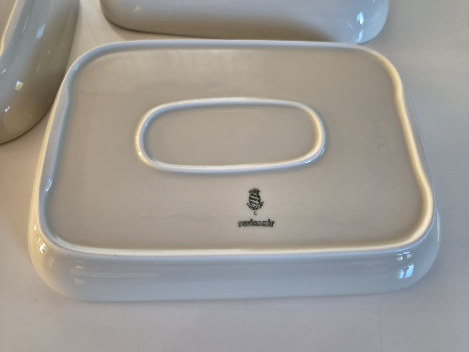 Piatti: 3 original SWISSAIR FIRST CLASS Teller / Servierschalen – Usato da Amriswil venduto da Alfaromeo007 5