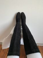 ROBERT CLERGERIE: Exklusive schwarze Overknee-Stiefel, 37