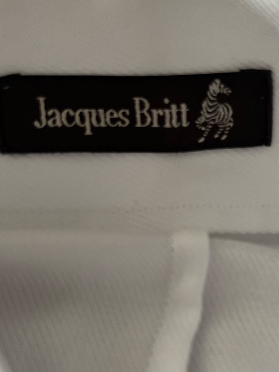 Camicette: Jacques Britt weisse Bluse mit Stehkragen – Usato da Herisau venduto da mikeho2000 3