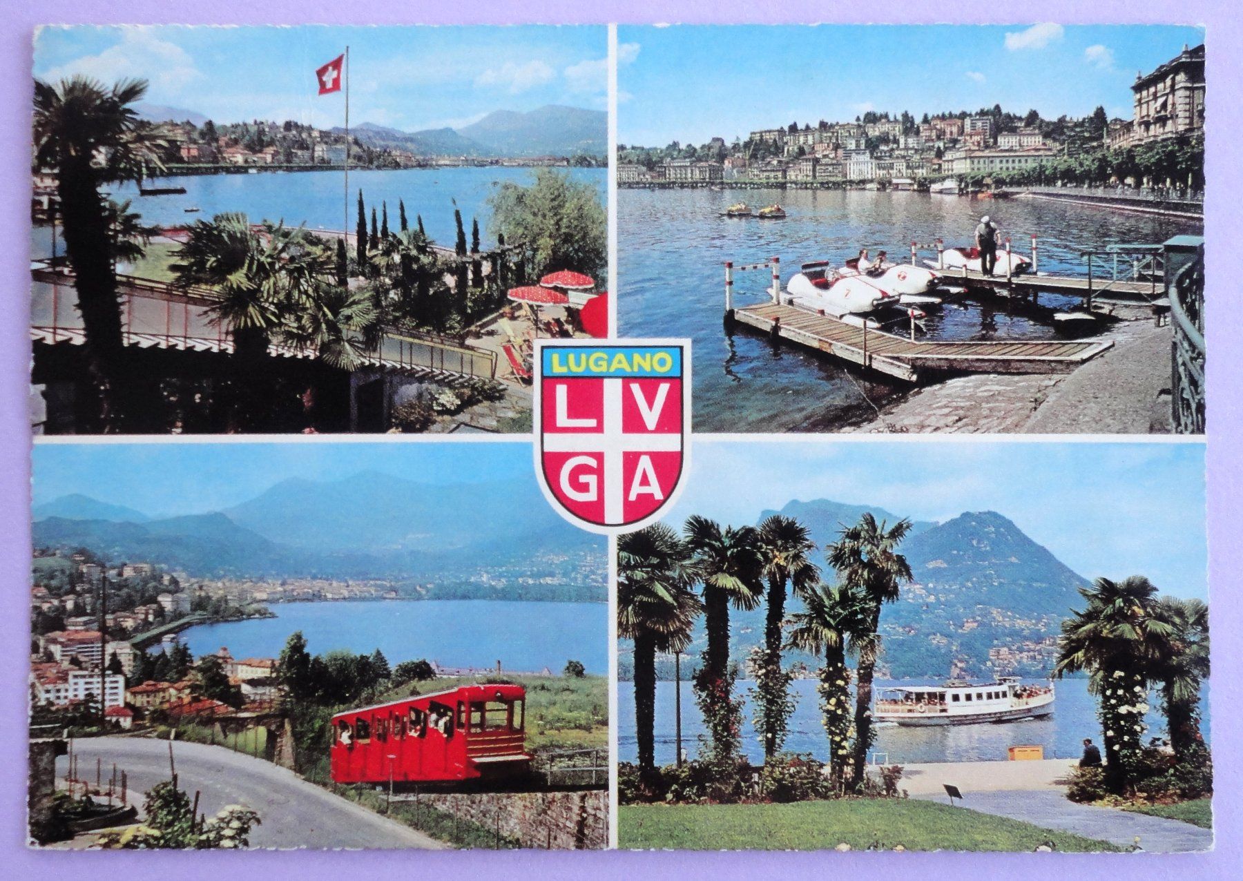 Ansichtskarten: Lugano – Gebraucht aus Fétigny von Billy2miny