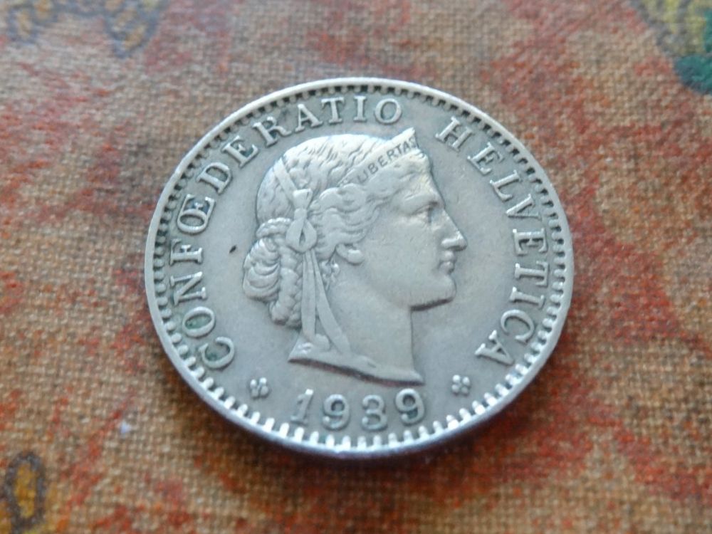 Tutti le monete: 20 Rp. 1939 – Usato da Romanel-sur-Lausanne venduto da Swift13