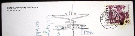 Cartoline postali: AUGIO Val Calanca – Usato da Jona venduto da philajona 1