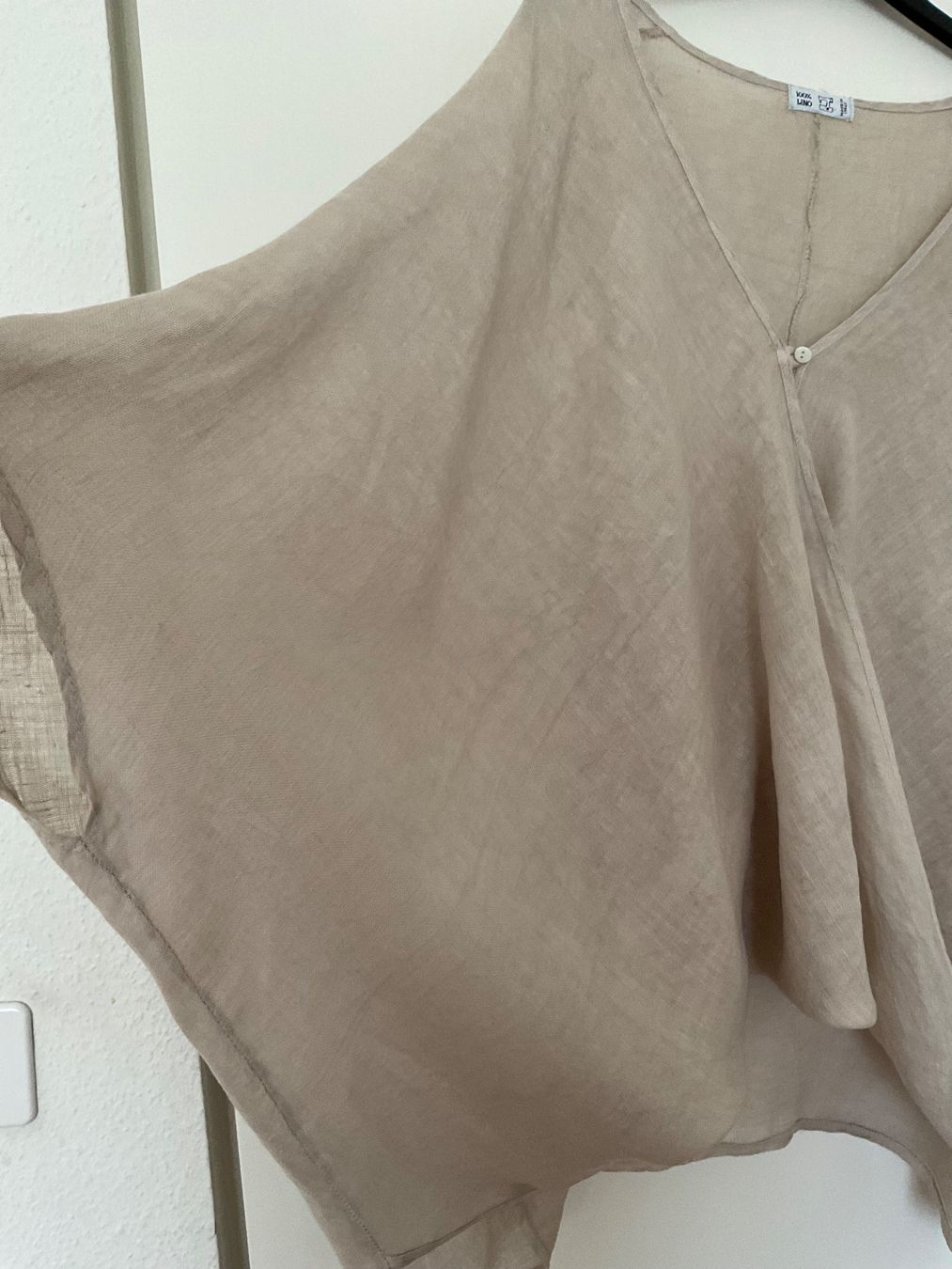 Camicette: 100% LINO oversize Bluse Gr s. Masse, Wickeloptik – Nuovo (secondo la descrizione) da Urdorf venduto da alda02 3