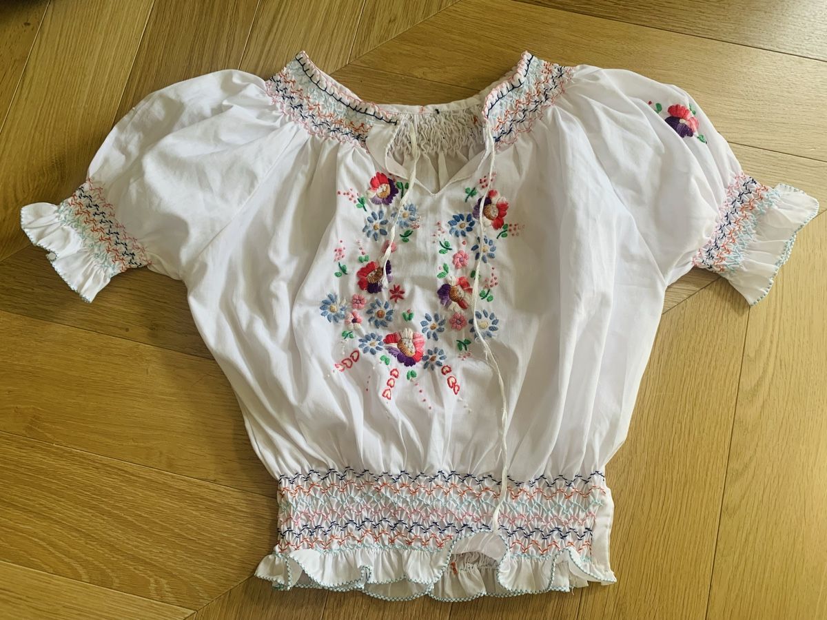 Camicette, T-shirt & Top: Embroidered summer Top XS/34 – Usato da Zürich venduto da Angela_Fashion_Lover 2