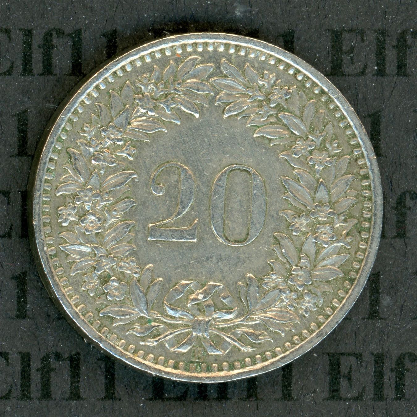 Tutti le monete: CHF___0.20 1957 -vz 20 Rappen – Usato da Widnau venduto da Elf11 1