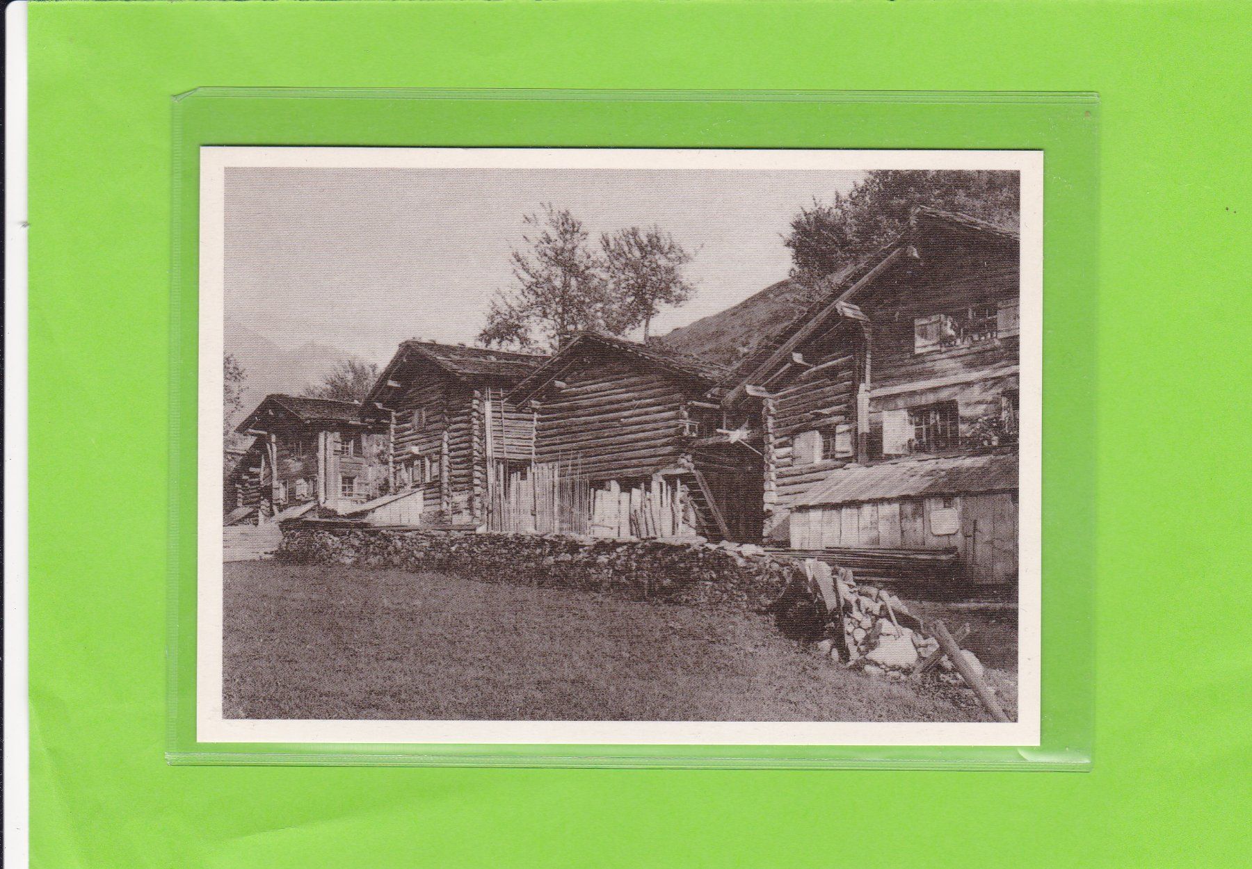 Ansichtskarten: Alte Häuser in Seewis – Gebraucht aus St. Peterzell von neckertal