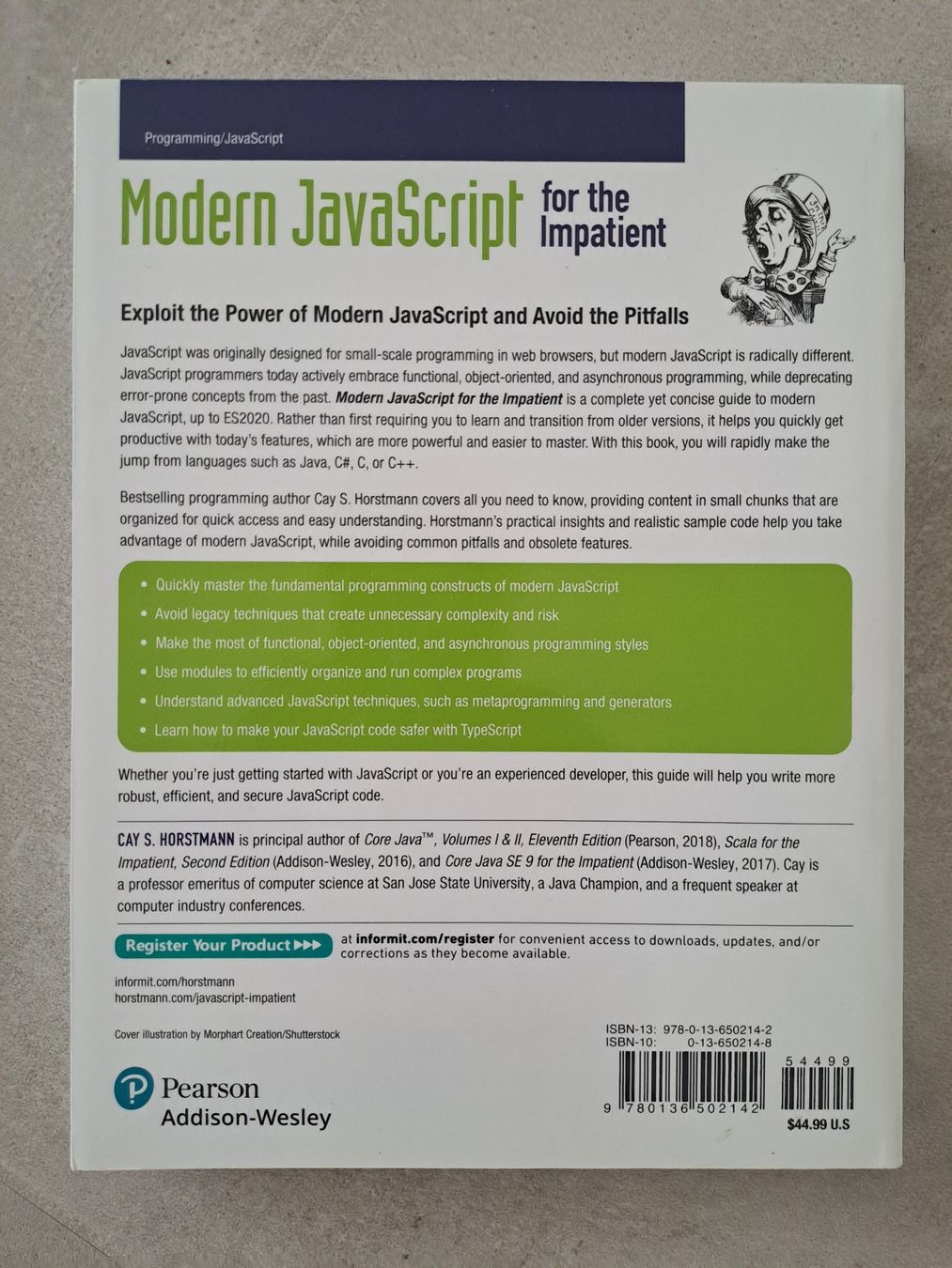 Libri: Horstmann - Modern JavaScript for the impatient – Usato da Caslano venduto da Welaberg 1