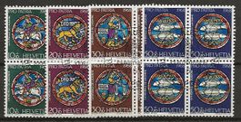 1968 Pro Patria Serie Viererblock ET