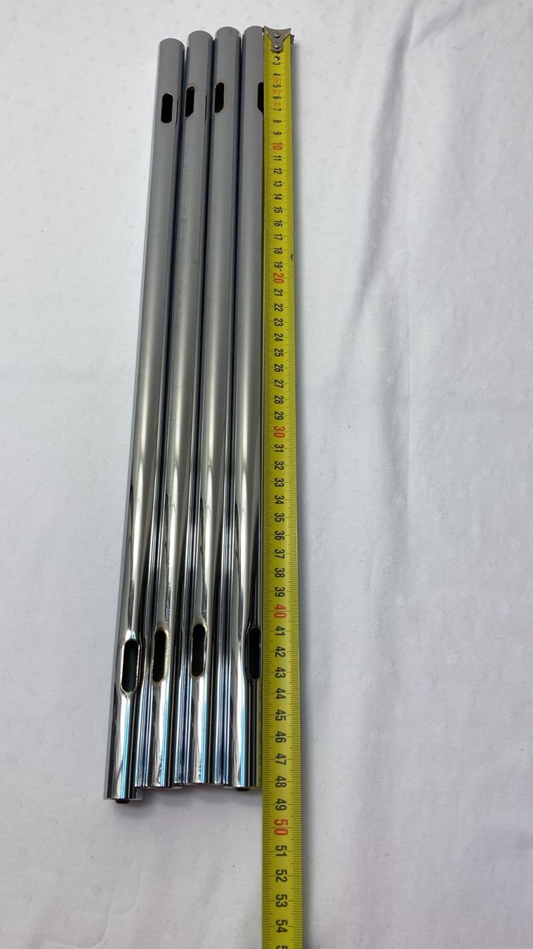 USM Regale: 4 USM Haller Rohre geschlitzt 48 cm – Gebraucht aus Dietikon von Rima57
