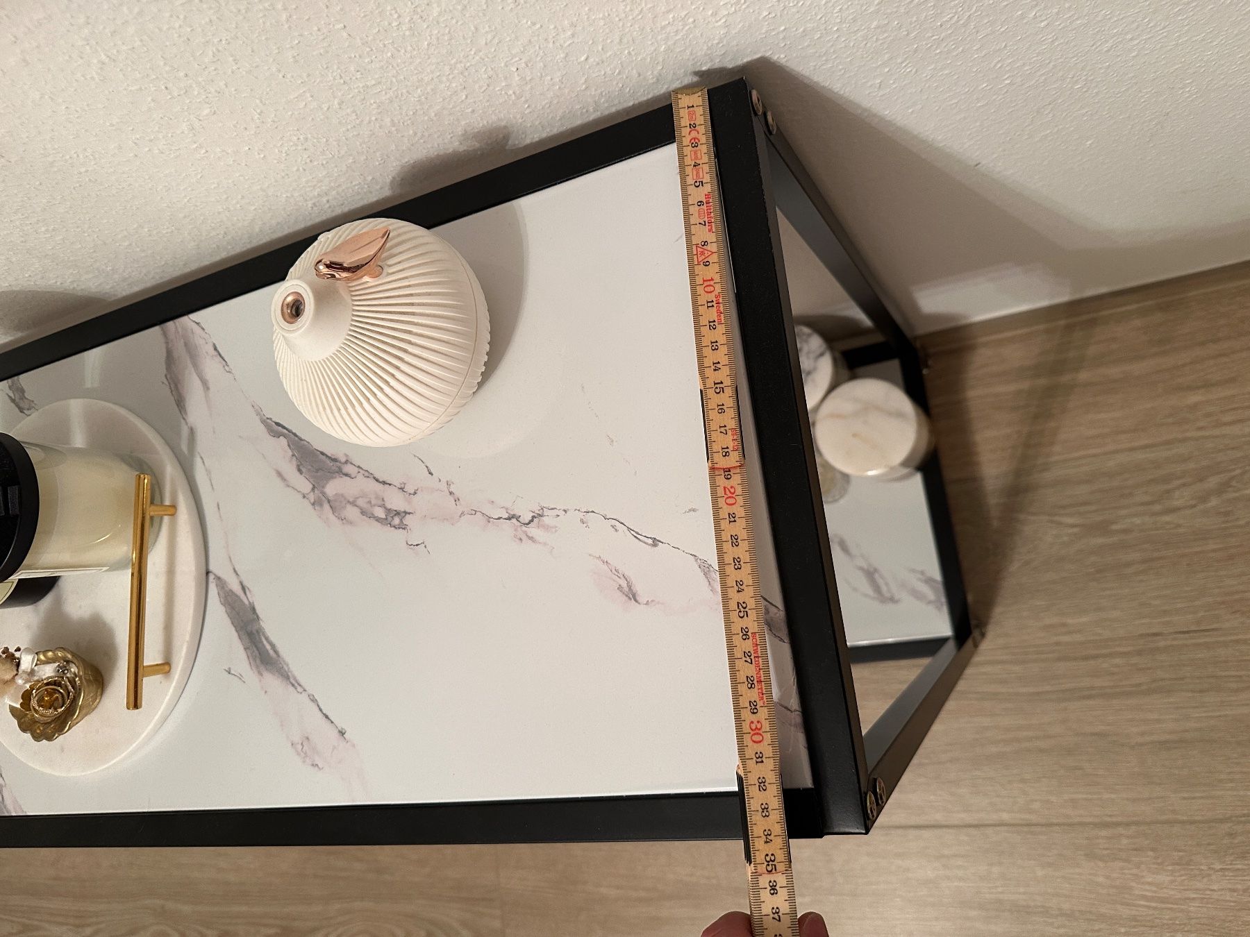 Cassettiere: Konsolentisch , Schwarz mit Marmoroptik weiss, 180cm – Usato da Basel venduto da zek_f5dp 3