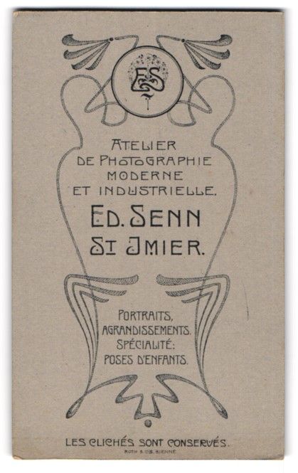 Fotografie & Manifesti: Fotografie Ed. Senn, St. Imier, Monogram – Usato da Berlin venduto da bartko-reher