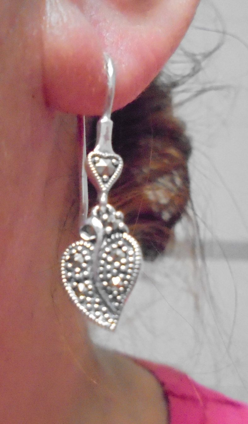 Ohrringe & -stecker: Echtschmuck: Markasit-Silberohrhänger – Neu (gemäss Beschreibung) aus Zuchwil von maumauchi 8
