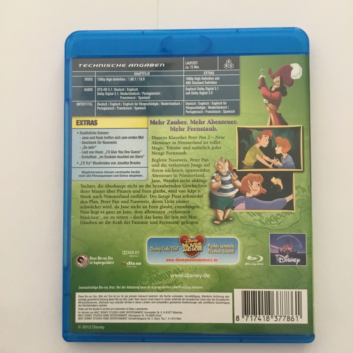 Tutti i DVDs: Peter Pan 2 - Blu Ray Neu Wertig – Nuovo (secondo la descrizione) da Blauen venduto da sternchen66 1
