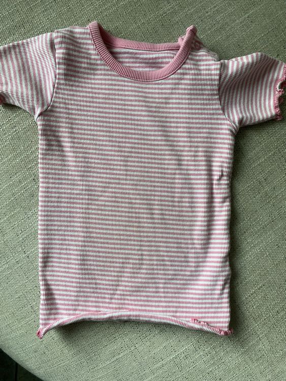 Sanetta Baby Mädchen T-Shirt | Gestreift Mit Ballonärmeln | 100% Baumwolle