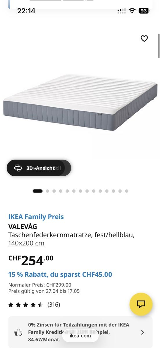Letti: GONSER Bett, DAINA 140x200 cm – Usato da Möhlin venduto da sac_m9xt 6