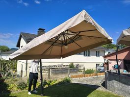 Luxus Sonnenschirm Solero mit Beleuchtung