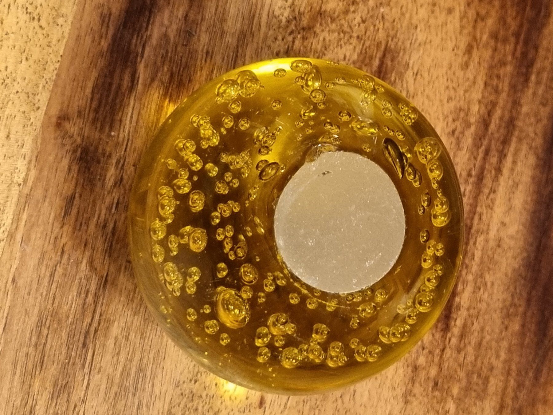 Tutte le decorazioni: Vintage Briefbeschwerer Glaskugel Bernstein 943 g – Usato da Scharnachtal venduto da devin03 2