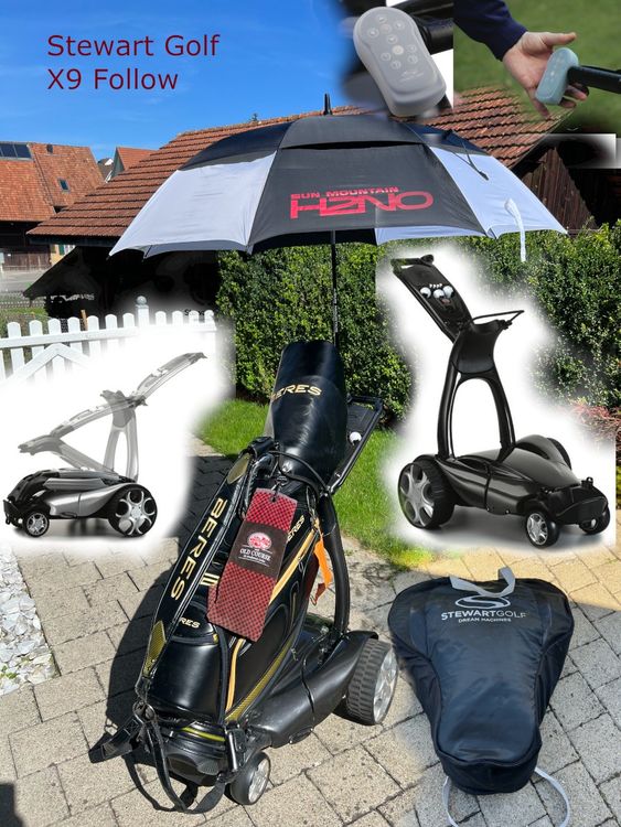 Stewart Golf E-Trolley X9 Follow me Elektrotrolley (Gebraucht) in ...