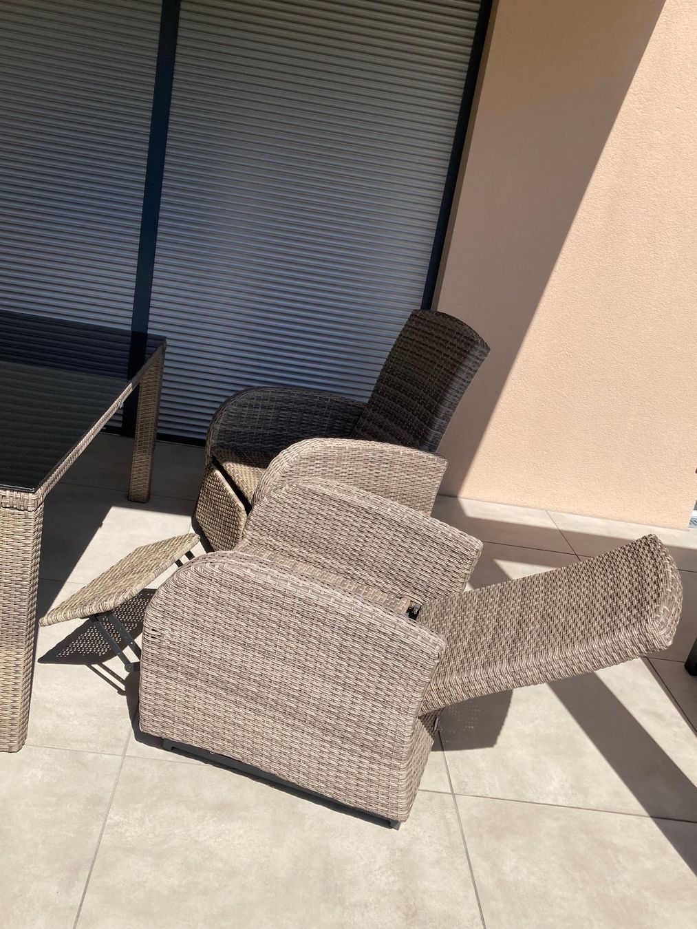 Set di tavolo e panche: Premium Gartenmöbel Set Ploß Rabida Diningtisch + 4 Sessel – Usato da Büsingen venduto da aue_2mh6 8