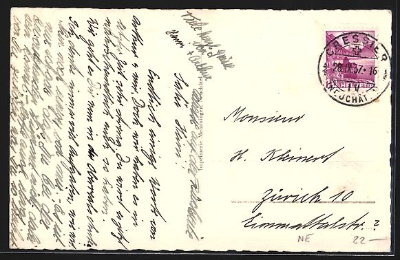 Ansichtskarten: AK Cressier, Institut Clos Rousseau – Gebraucht aus Berlin von bartko-reher 1