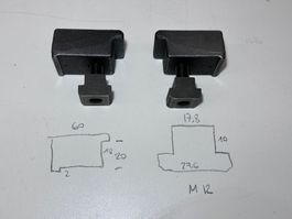 2 Stück Spannpranken 20mm Spannmaterial