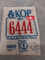 Vintage Finnlandia Skirennen Stoffbanner 1983, Rarität!