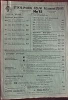 STOKYS -Preisliste 1955/56 (No 15)