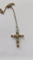 Magnifique Collier et Pendentif Croix Vintage en Argent !