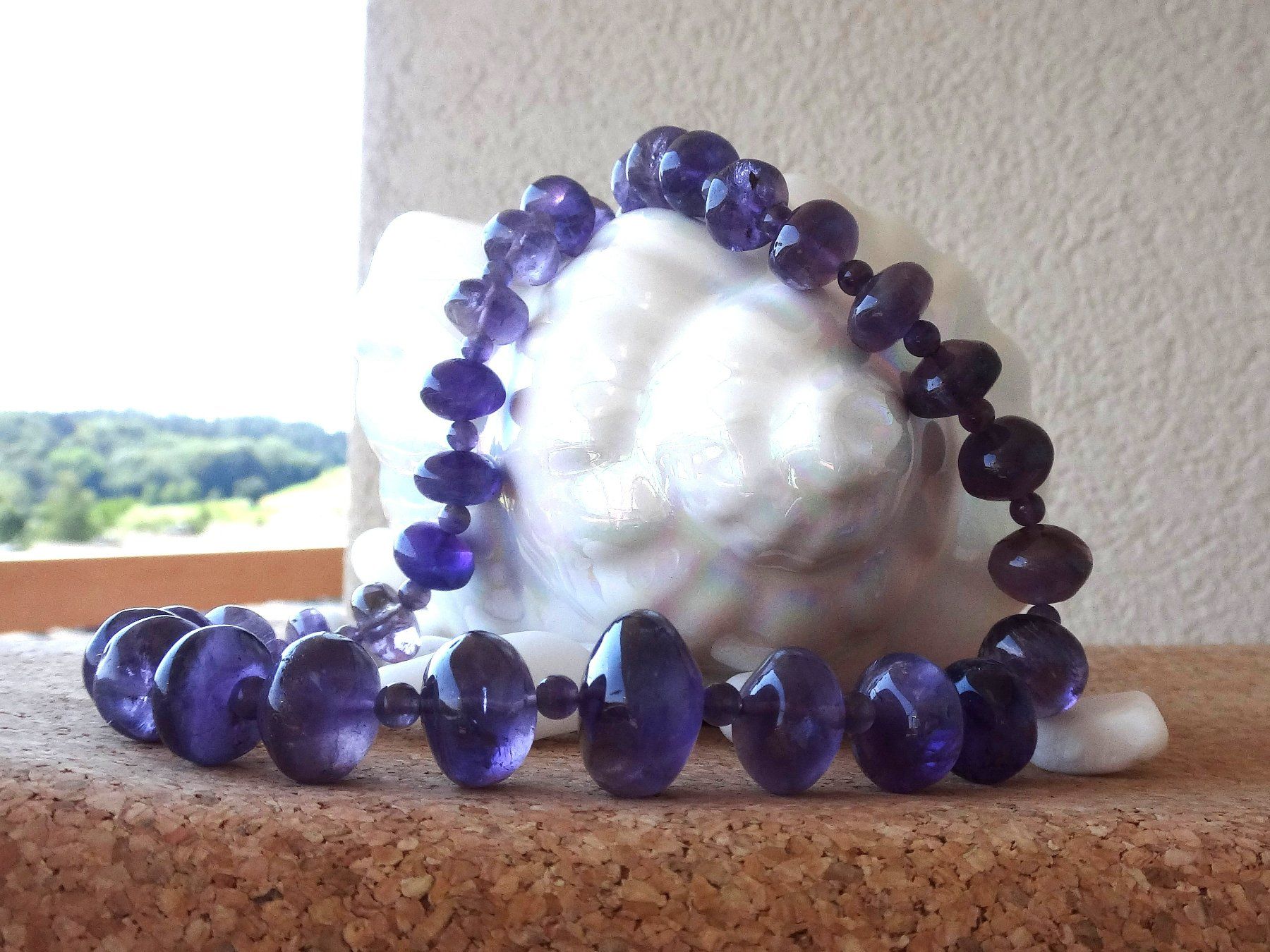 Catenine: Collier Halskette Amethyst Silber 925  NEU – Nuovo e nell'imballaggio originale da Dielsdorf venduto da kumsch