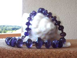 Collier Halskette Amethyst Silber 925  NEU