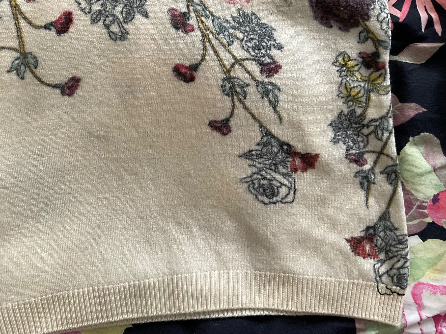 Peter Hahn Pullover & Sweatshirts: Peter Hahn Merino Wolle Pullover Gr 38/36 ecrue/Bunt – Gebraucht aus Urdorf von alda02 9