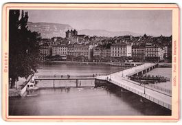 Fotografie Genf, Pont des Bergues, Stadt