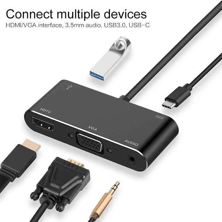 Unità & Adattatore: USB-C / Typ C zu HDMI / VGA / USB 3.0 / – Nuovo e nell'imballaggio originale da Aesch BL venduto da Elektronik_Laden 6