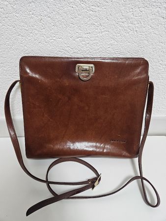 Tasche Claudio Ferrici Echtleder braun Schultertasche 