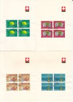 SBK 457 - 460 im 4er-Block auf PTT-Faltblatt mit ET