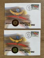 Spanien - 2 Münzbriefe 1992 Olympische Spiele 