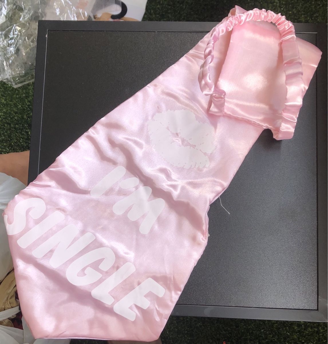 Costumi: Seidenkrawatte Rosa "I'm Single" – Nuovo (secondo la descrizione) da St.Gallen venduto da nitka.