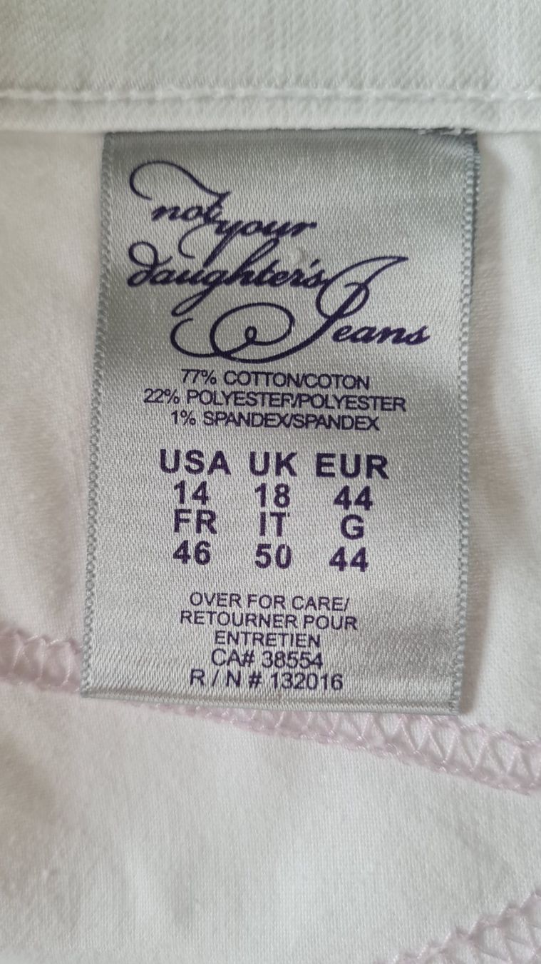 Jeans: Tolle weisse 'Not your daughters Jeans', Gr. 44 – Gebraucht aus Zürich von chralo 4