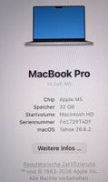 MacBook Pro, 14 Zoll, M5, 32 GB RAM, 2 TB, 2026, Garantie