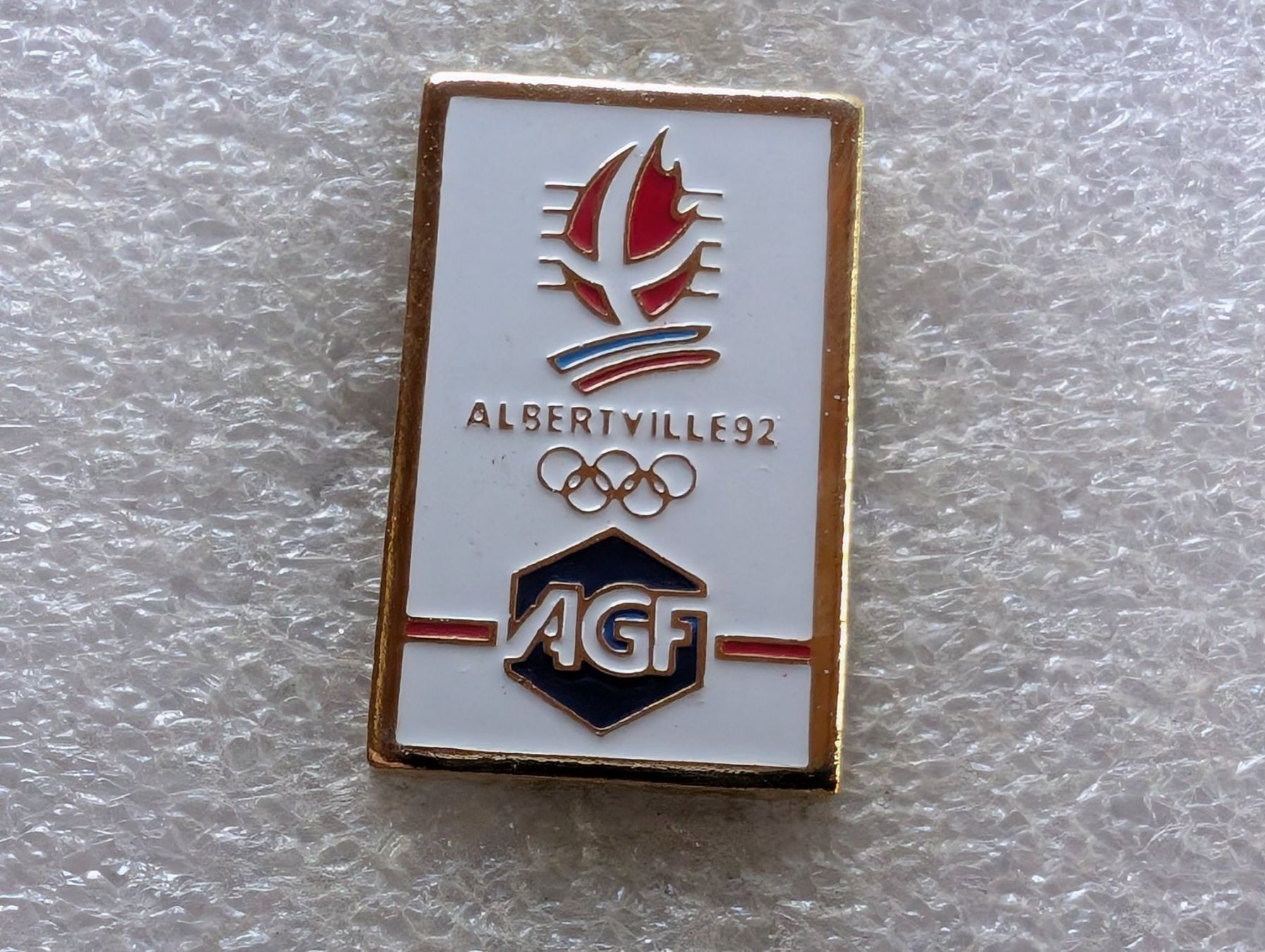 Placchette & Badge: Ansteckpin 199: AGF x Olympia Albertville – Usato da Oppligen venduto da Pin-Fall-Shop