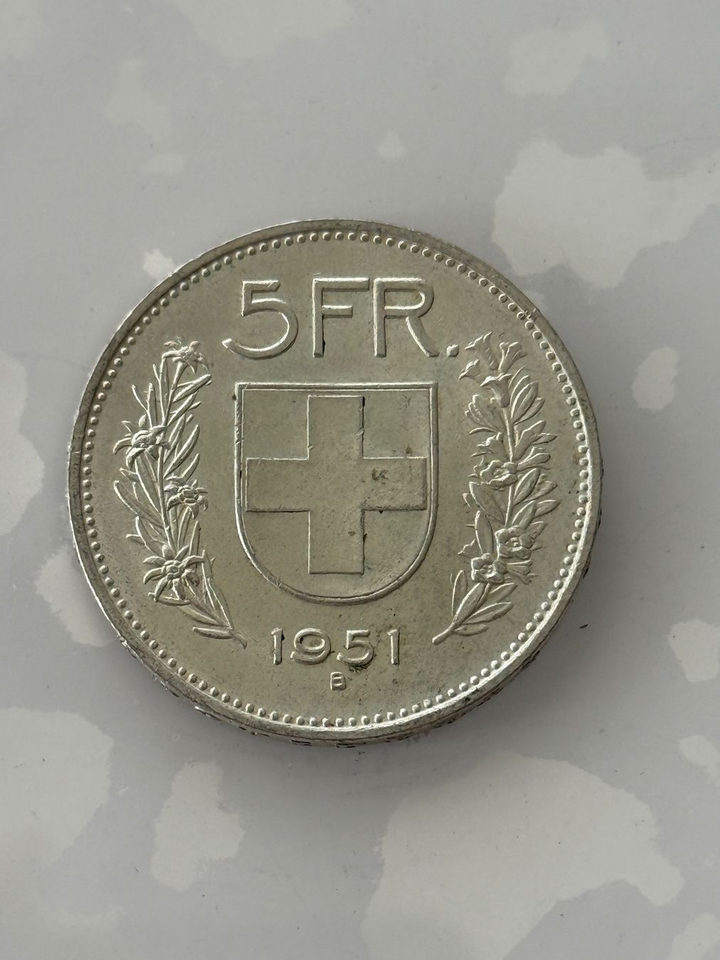 Tutti le monete: 5 Franken 1951  vorzüglich – Usato da Wallisellen venduto da SWISS_SILVER1