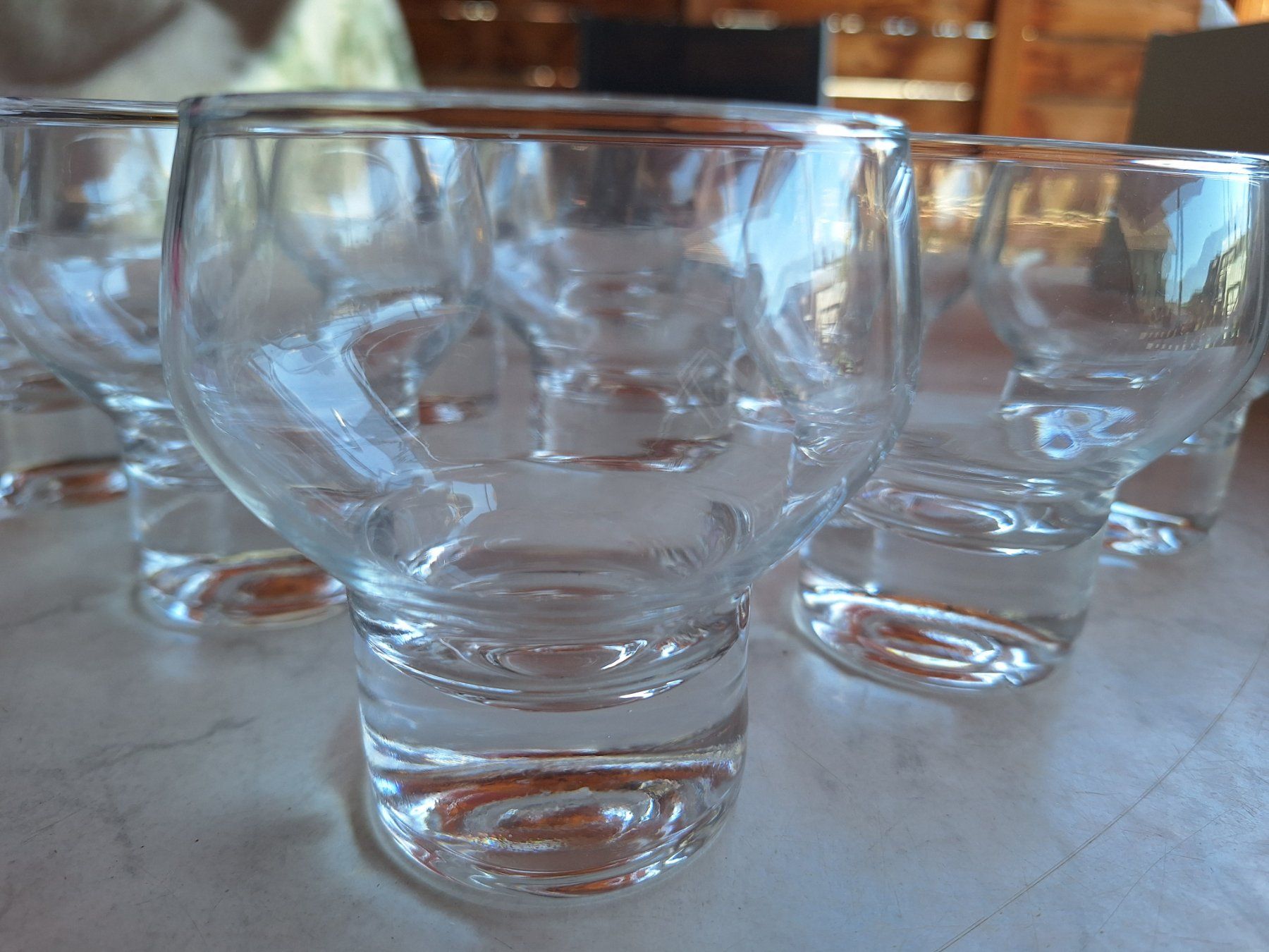 Bicchieri: 9 STK RETRO WHISKY GLÄSER – Usato da Huttwil venduto da Kunterbuntli 1