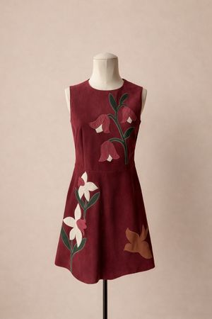 Red Valentino Wildleder Kleid